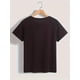 thumbnail image 3 of Monogrammed short sleeve T-shirt, summer and spring women's casual top, cotton breathable regular Tee For Adult, Men, Women, Teen, Teenager, Adolescent, Youth, 3 of 5