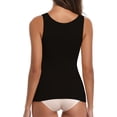 thumbnail image 7 of Women's Seamless Camisole Tank Top Wide Strap Vest Control Waist Undershirt Elastic S To 2X, 7 of 7