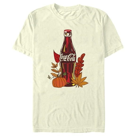 Men's Coca Cola Autumn Icons Graphic Tee Beige X Large