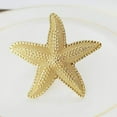 thumbnail image 4 of Fennco Styles Coastal Starfish Metal Napkin Rings, Set of 4, 4 of 8