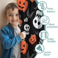 thumbnail image 3 of Blackout Kids Curtains,Black Halloween Pumpkin Faces Childrens Insulated Curtains Set Of 2,Bedroom Essentials,Toddler Room Decor 42"x54", 3 of 5