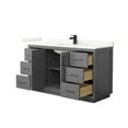 thumbnail image 7 of Wyndham Collection WCF111160SWHWQUNSMXX Icon 60" Free Standing Single Basin Vanity Set -, 7 of 7