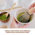 thumbnail image 4 of Matcha Whisk Set - Matcha Whisk, Traditional Scoop, Tea Spoon. Handmade From Natural Bamboo, 4 of 5