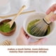 thumbnail image 4 of Batidor de bambú Matcha con cuchara de bambú - Batidor de té Matcha para preparación de té Matcha, 4 of 5