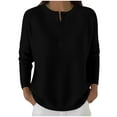 thumbnail image 2 of YueHuiYing Women's Sweaters Fall Fashion Clothes Trendy Knit Pullover Casual Long Sleeve Sweater Jumper Tops, 2 of 7