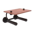thumbnail image 3 of Dottingham Collection 2 Roll Toilet Paper Holder with Wood Shelf - Antique Pewter, 3 of 11
