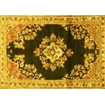 thumbnail image 1 of Ahgly Company Indoor Rectangle Medallion Yellow Traditional Area Rugs, 3' x 5', 1 of 4