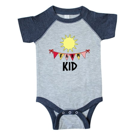 

Inktastic Farm Kid Flags and Sun Gift Baby Boy or Baby Girl Bodysuit