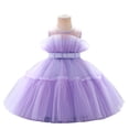 thumbnail image 5 of Lilgiuy Little Girls Wedding Dress Sleeveless Lightweight Puff Gown for Going Out Camping Shopping Clearance, 5 of 5