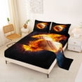 thumbnail image 2 of Erosebridal Teens Ball Games Queen Sheet Sets,Baseball Sport Gaming Bed Set For Boy Kids 4 Pieces, 2 of 6