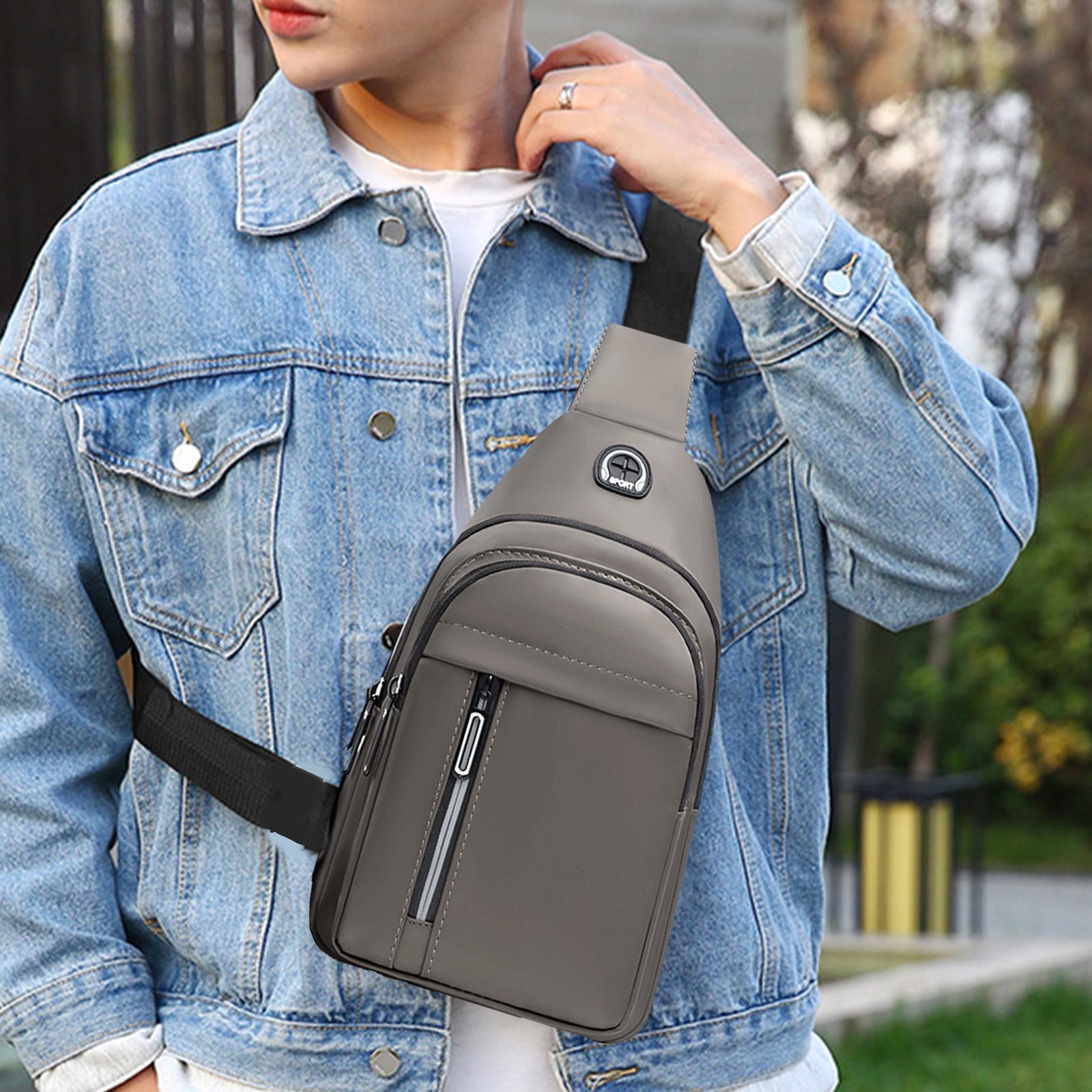 Sling Bag For Women Men, Sling Backpack, Multipurpose Crossbody, Shoulder Bag, Travel Hiking Daypack, Crossbody Shoulder Tote Crossbody Backpack Shoulder Bag