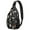 Halloween Ghosts With-2, variant on Sling Backpack,Halloween Ghosts with Boo Sling Bag with Water Bottle Holder,Waterproof Sling Bag for Men/Women with Headphone Jack for Hiking,Travel