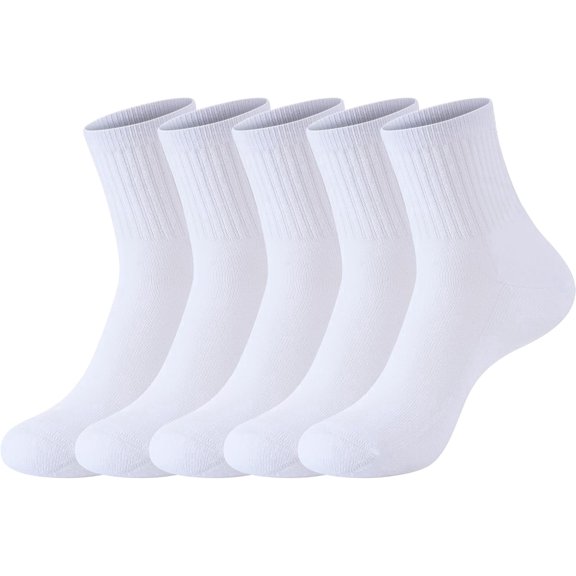 TAVENE Cushioned Sports Ankle Socks for Women, Soft Cotton Quarter Mini Crew Athletic Running Socks