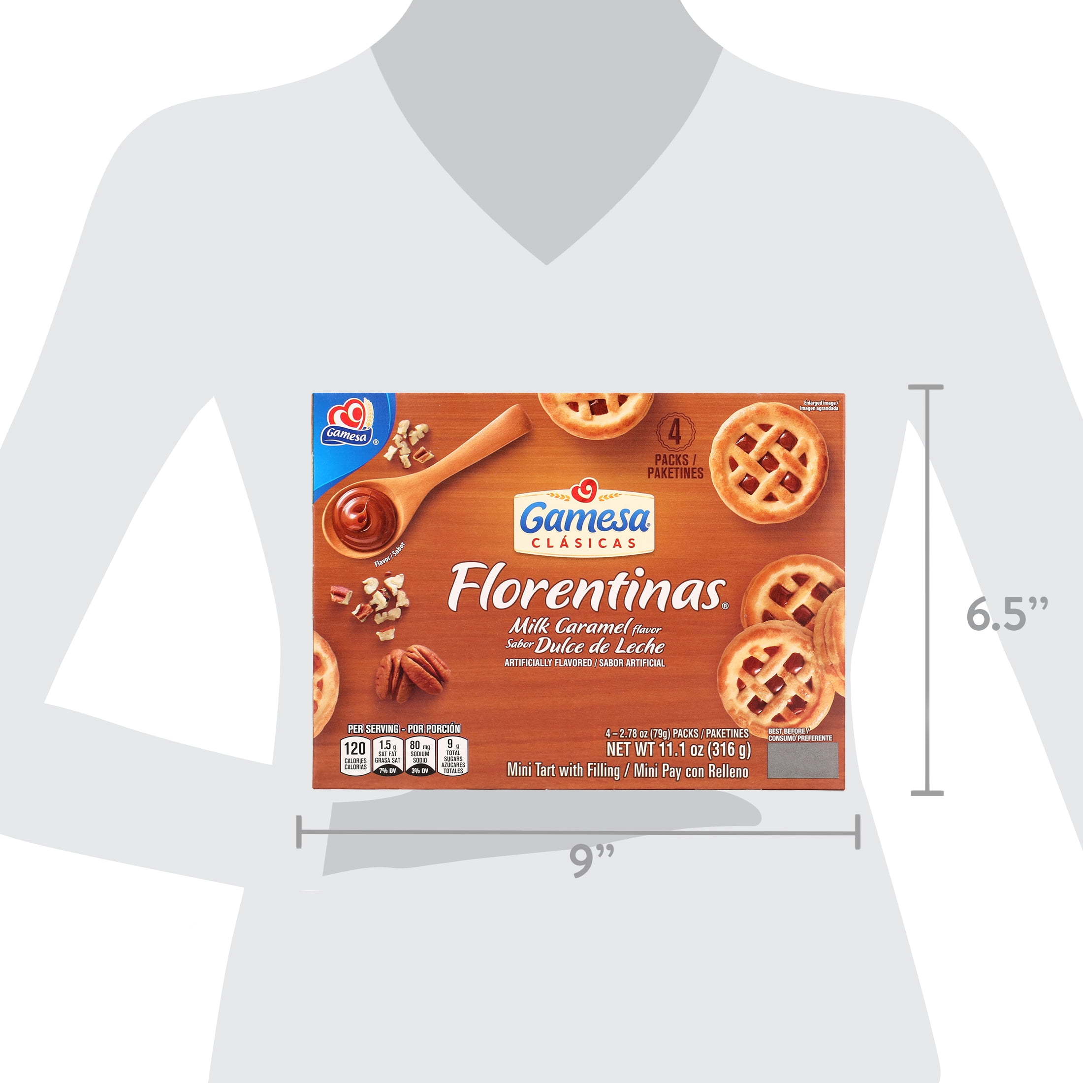 (3 pack) Gamesa Florentinas Dulce de Leche