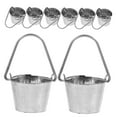 thumbnail image 6 of SWETRACE Mini Pail Buckets for Indoor Outdoor Decor, Small Metal Buckets 0.8x0.8x0.7in for Crafts and Garden, 6 of 8