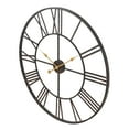 thumbnail image 3 of Aspire Home Accents 30" Quartz Analog Battery Powered Iron Round Wall Clock, Open Design, 3 of 5