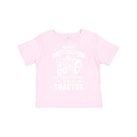 

Inktastic Tractor Woman Girls Toddler T-Shirt