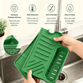 thumbnail image 6 of Non-Slip Sink Drainage Mat | 45.5 x 17 Inch TPR Rubber Sink Liner | Splash-Proof Drying Rack & Dish Drying Mat for Kitchen Countertops, 6 of 8