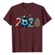 thumbnail image 4 of Women's Football Graphic T-Shirt, Women's Soccer Letter Print Short Sleeve T-Shirt - Casual Summer Neck Top for Sports Fans, Everyday Wear for Soccer Tournament 2026 Wine Size: 2XL, 4 of 4