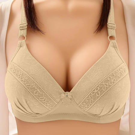 

Noarlalf bras for women Womens Bra Thin No Steel Rings Comfortable Push Up Bra underwear women