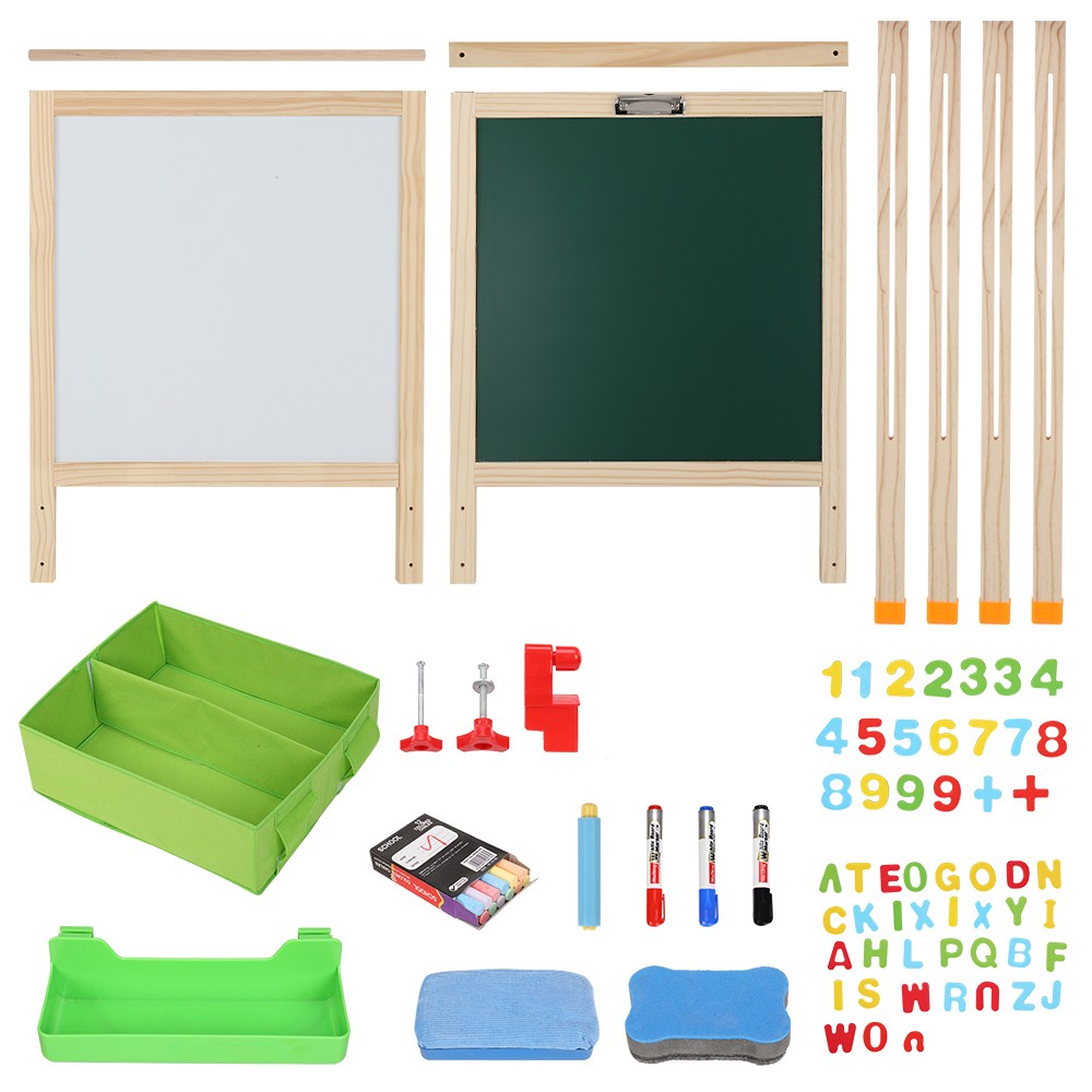 Zimtown Double-Sided Wooden Kids Easel, for Boys and Girls - image 2 of 11