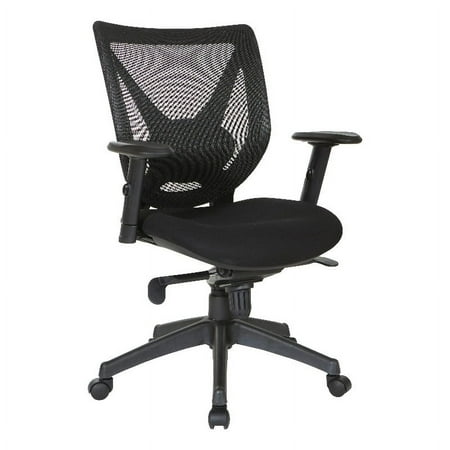 UPC: 0090234507031 | Office Star Products Black Screen Back Chair with Black Fabric KD