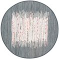 thumbnail image 1 of Safavieh Montauk 4' Round Hand Woven Cotton Rug in Ivory and Gray, 1 of 9