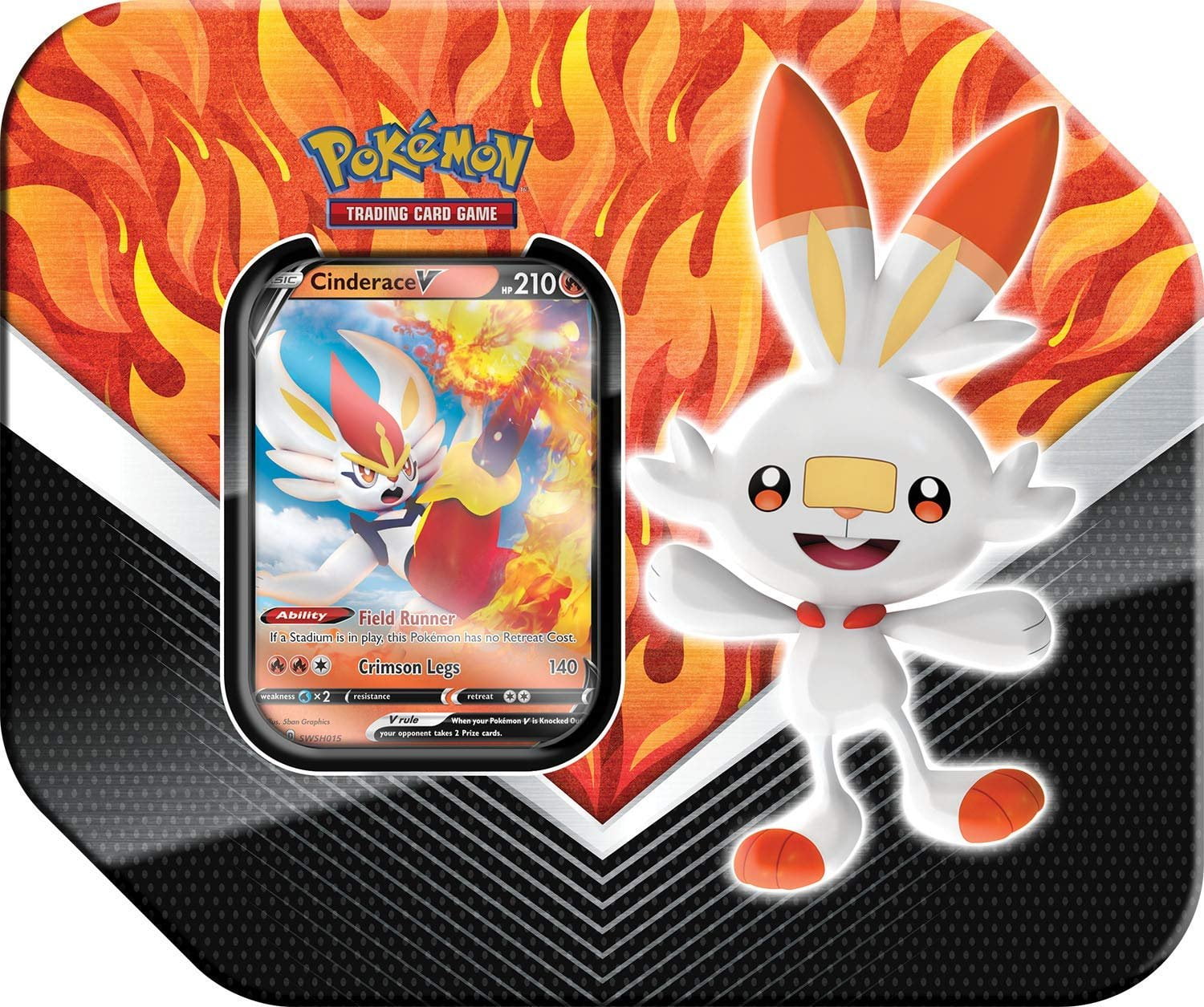 Pokemon TCG Galar Partner Tin Cinderace V