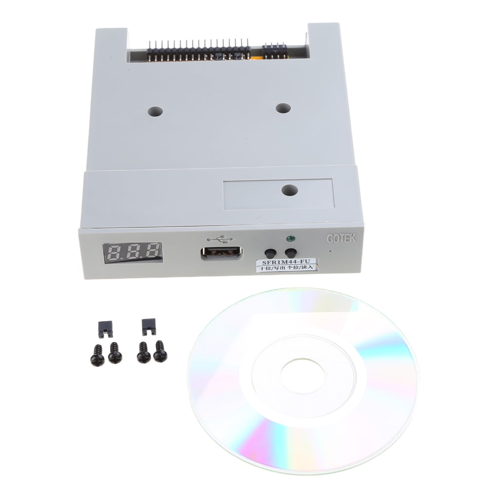 Necvior USB Floppy Disk Reader Drive Emulator 3.5in No for Extra Driver Required Plug fo