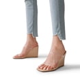 thumbnail image 5 of Sandalias con Cuña DREAM PAIRS para Mujer, Estilo Slide, Punta Cuadrada Abierta, 5 of 5