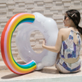 thumbnail image 4 of Giant Inflatable Magical Pool Float with Glitter Inside, Patch Kit Included, Swim Innertube, 4 of 5