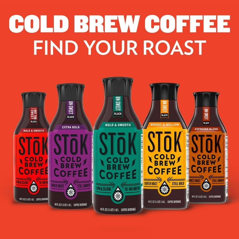 Stok Black Unsweetened Cold Brew Coffee - 48 Fl Oz : Target