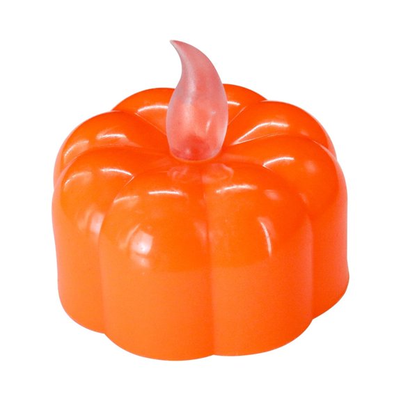 LED Luminous Simulation Electronic Candle Halloween Party Pumpkin Lantern 12 Pack frosted head jack-o-lantern