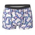 thumbnail image 6 of Men's Boxer Briefs, Cute Funny Rabbit Flower Soft Comfy Mens Underwear Boxer Briefs Breathable With Widen Waist, 6 of 7