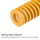 thumbnail image 4 of Troquel Resorte, 14mm OD 75mm Largo 2 Piezas Espiral Estampado Ligera Carga Compresión Troquel Resortes para Impresora 3D Eléctrica Pieza, Amarillo, 4 of 5