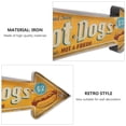 thumbnail image 4 of American Retro Style Iron Hot Dog Sign Board Decor Yellow for Wall Decor in Restaurants, 4 of 8
