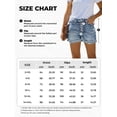 thumbnail image 6 of EMMIOL Women's High Waisted Rolled Denim Shorts Casual Ripped Summer Hot Shorts with Pockets Frayed Distressed Style, 6 of 6