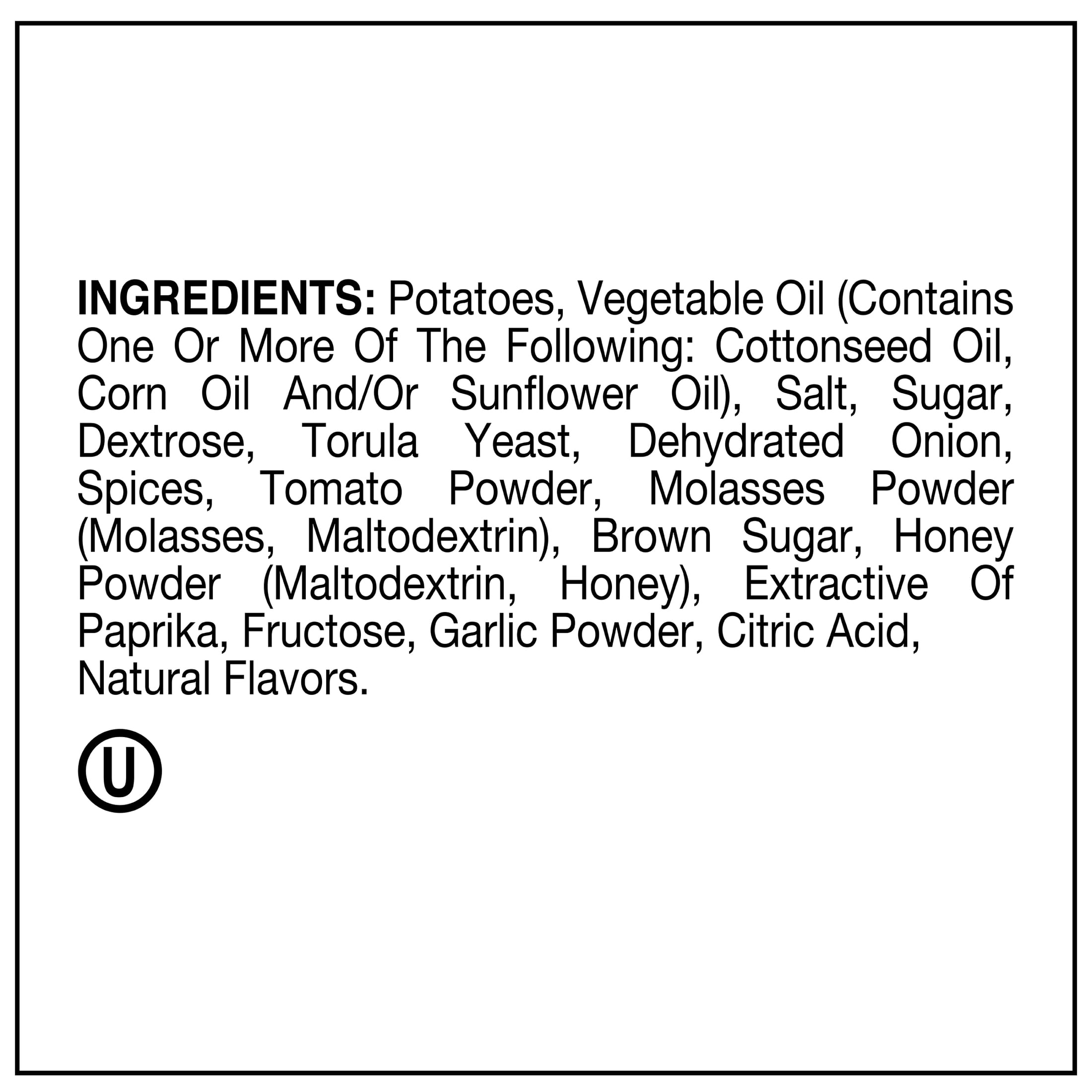 (6 pack) Utz Honey Barbeque Potato Chips, Gluten-Free, 1 oz Bag