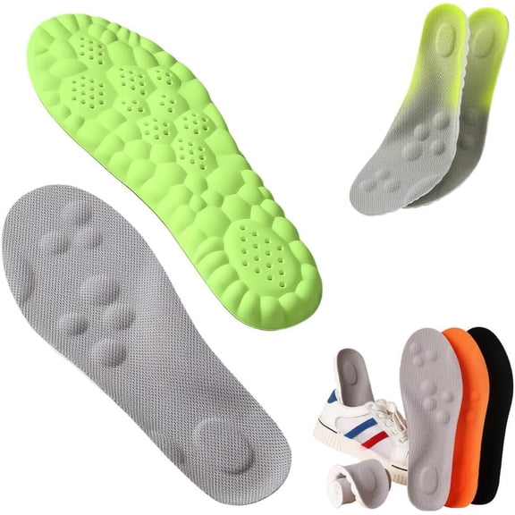 Insoles for Men and Women, 2026 New Cloud Insoles with Arch Support, 4D Memory Foam Insole, Breathable and Comfortable Shoe Inserts, Trim to Fit All Shoe Types