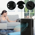 thumbnail image 3 of HOMCOM 10,000 BTU Portable Air Conditioner with Remote Control, 24H Timer On/Off, Auto & Sleep Mode, Up to 400 Sq.Ft., Black, 3 of 9