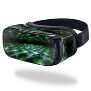 MightySkins SAGEVR-Green Waves Skin for Samsung Gear VR Original Cover Wrap Sticker - Green Waves