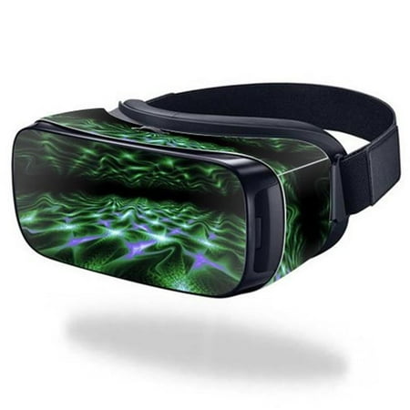 MightySkins SAGEVR-Green Waves Skin for Samsung Gear VR Original Cover Wrap Sticker - Green Waves