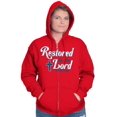 thumbnail image 3 of Christian Strong Praise the Lord Zip Up Hoodie Men's Women's Brisco Brands L, 3 of 5