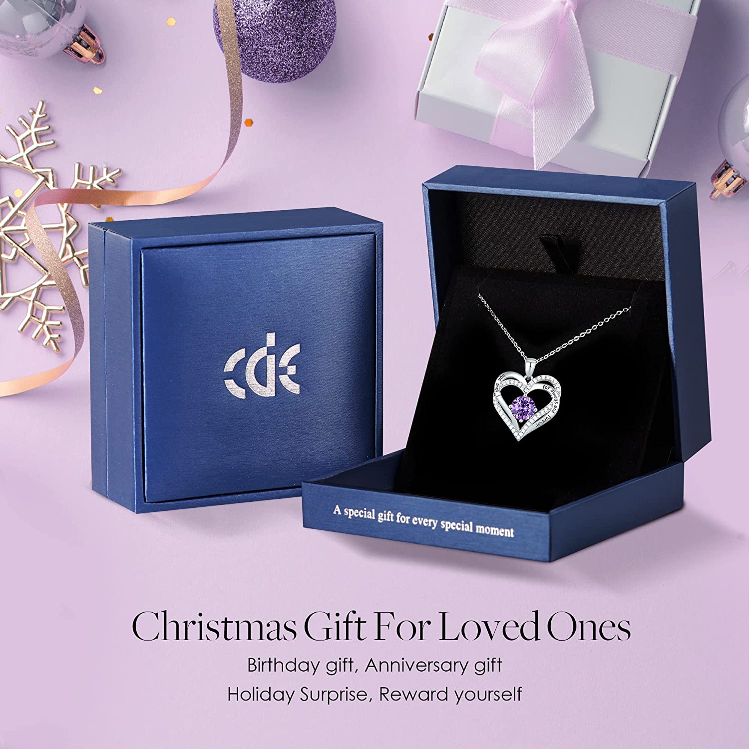 YEETONDA Birthday Gifts for Wife, Girlfriend, Gifts for Mom Birthday Unique, 6a Cubic Zirconia Infinity Heart Necklace, Aniversario Gift for Her