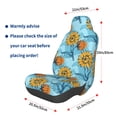 thumbnail image 3 of Balery Sunflowers Pattern Car Seat Cover - Soft & Breathable Front Premium Covers with Non-Slip Protector Fits Most Automotive, Vans, SUVs, Trucks - 1 Unit, 3 of 5