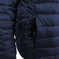 thumbnail image 3 of Maximos Men’s Slim Fit Lightweight Zip Insulated Packable Puffer Hooded Jacket (Navy Blue, M), 3 of 3