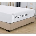 thumbnail image 5 of Elegant Comfort Single Fitted Sheet, Smart and Deep Pocket 18 inch Polyester, Twin/ Twin XL White, 5 of 5