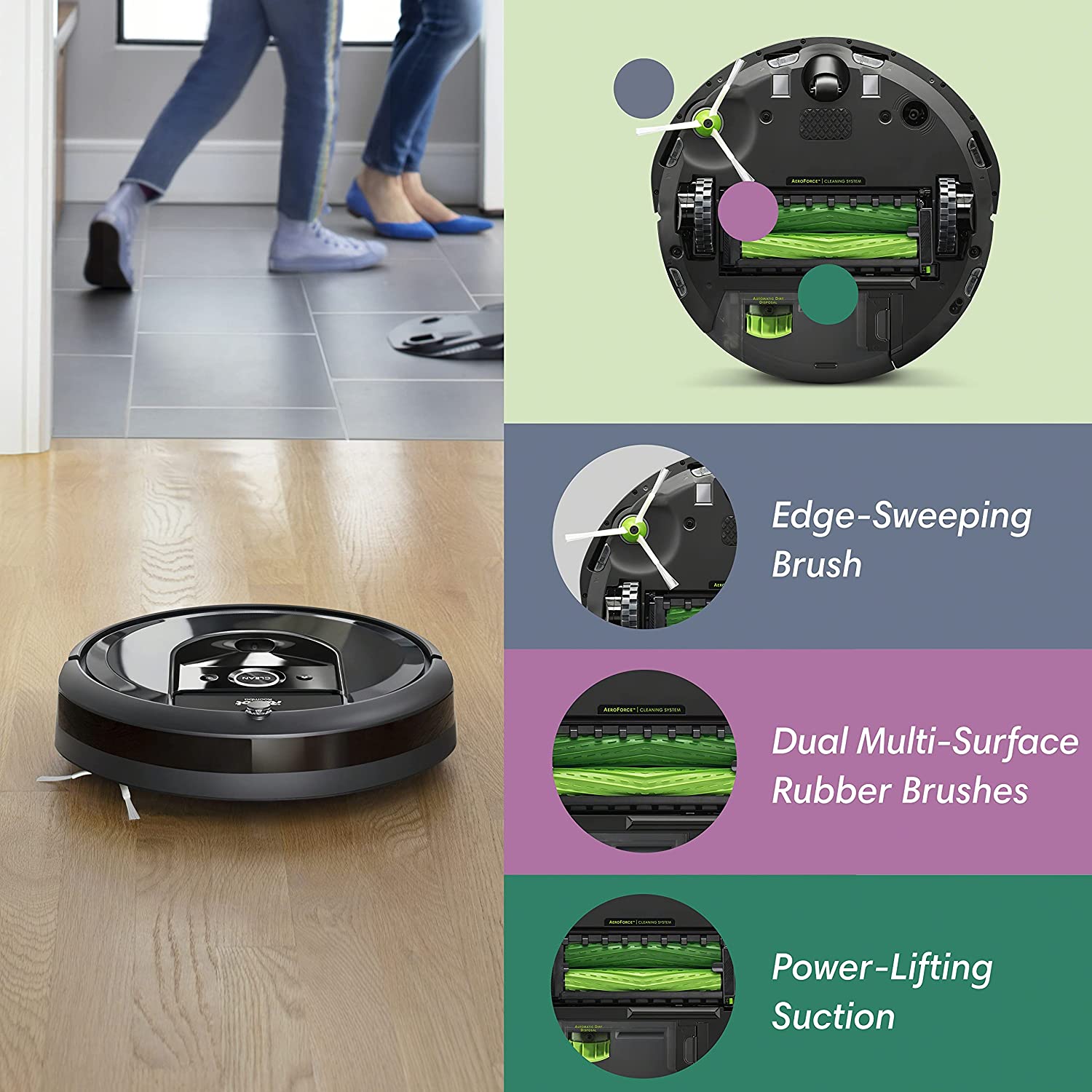 iRobot i755020 Roomba i7 plus Wi-Fi Connected Robot Vacuum with Automatic Dirt Disposal (7550) - image 4 of 12