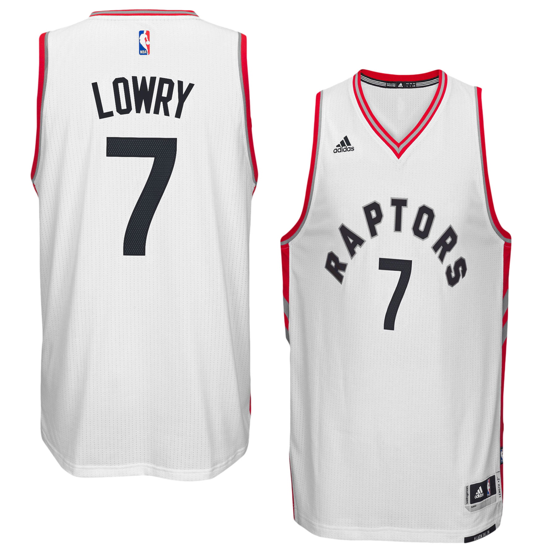 Kyle Lowry Toronto Raptors NBA Swingman Replica Jersey White Adidas