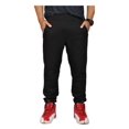 thumbnail image 2 of Alta Fashion Men's Plain Slim Casual Sweatpants Joggers W/2 Zip Pockets Black-2XL, 2 of 5